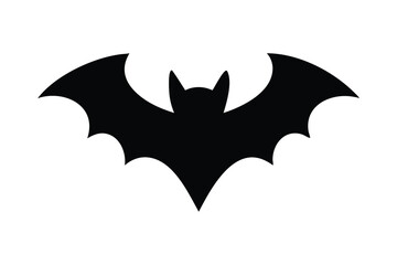 Iconic Bat Silhouette with Extended Wings