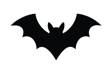 Fototapeta premium Iconic Bat Silhouette with Extended Wings