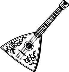 acoustic guitar vector illustration