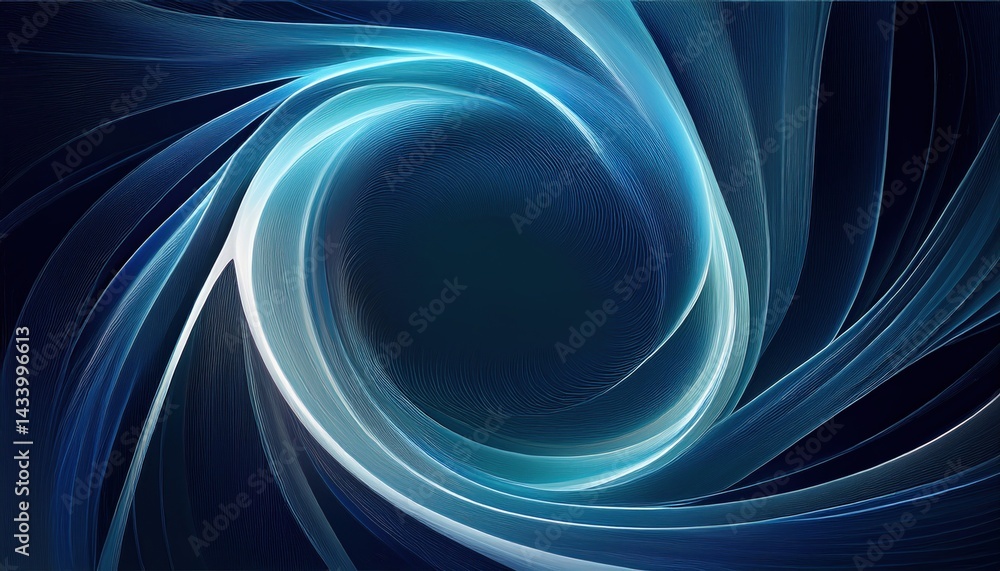 Poster dynamic abstract swirl motion digital canvas graphic design futuristic environment close-up view vis