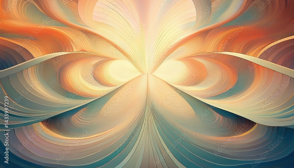 Poster dynamic abstract art creation digital space visual artwork colorful environment vibrant perspective 