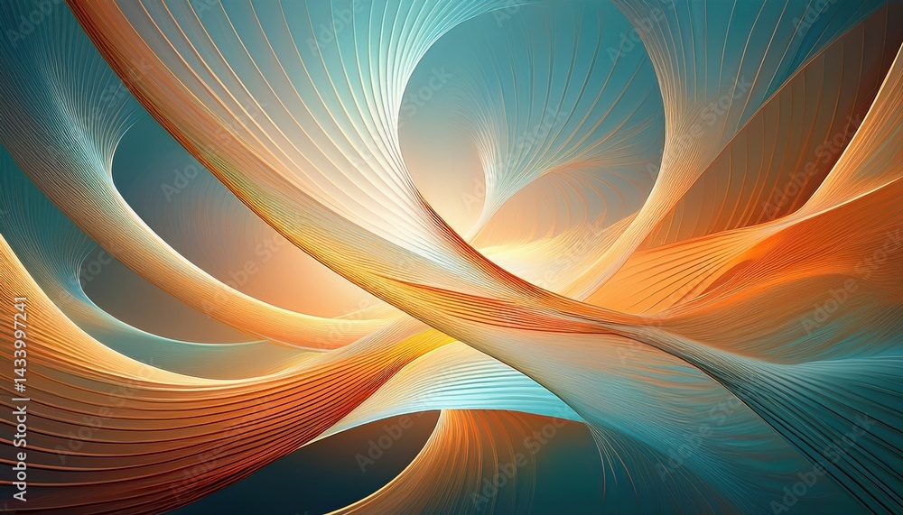 Poster dynamic abstract art creation digital canvas graphic design futuristic environment aerial viewpoint 