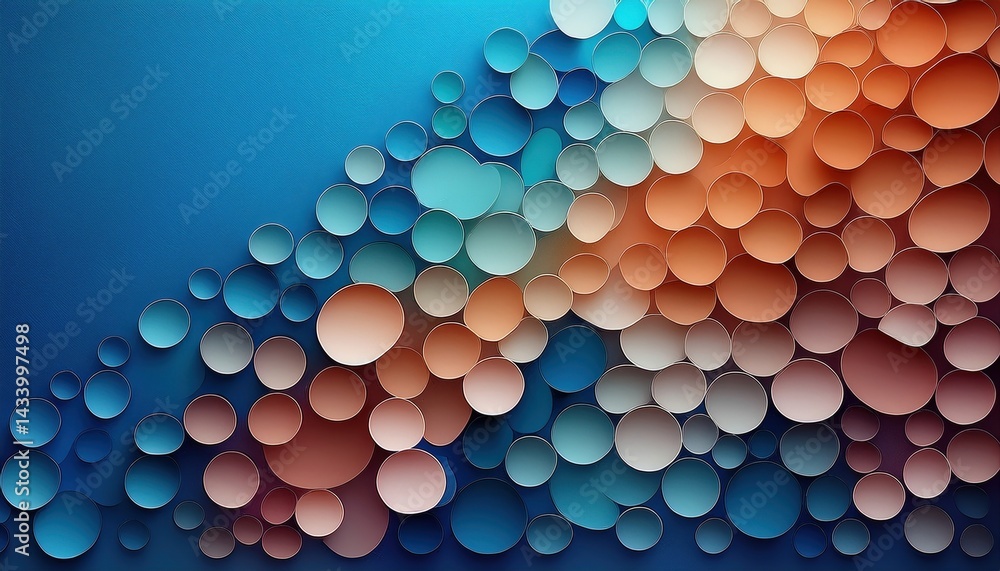 Poster dynamic circular patterns abstract background digital art modern design aesthetic viewpoint vibrant 