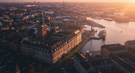 Cityscape at Sunset