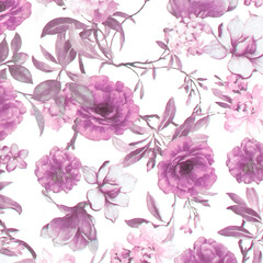 Floral summer seamless pattern.Minimal concept. Template for paper , textiles, wallpaper.