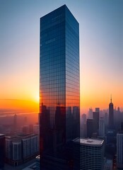 Fototapeta premium skyscrapers in the morning