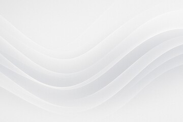 Obraz premium Elegant White Wave Abstract Minimal Background