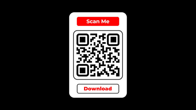 QR Code Stylish Modern Animation 3. 