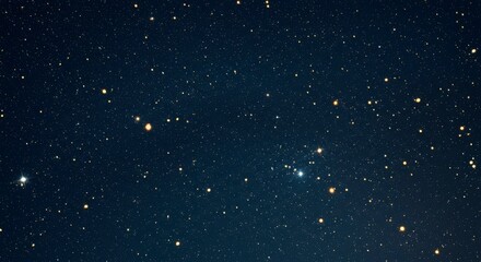 Obraz premium Starry night sky with celestial objects
