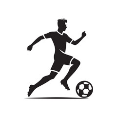 soccer vector silhouette clip art logo design illustration