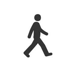 Simple Icon Depicting A Person Walking Forward