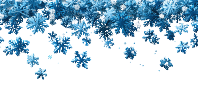 blue snowflake background