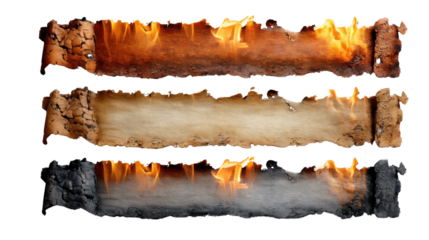 burnt paper with burnt edges