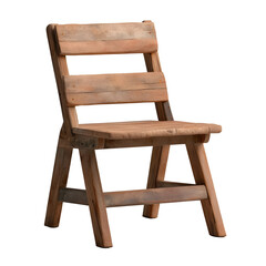 Rustic wooden farmhouse dining chair