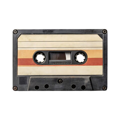 Obraz premium Vintage audio cassette tape with retro design.