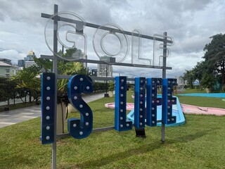 golf playground in the park