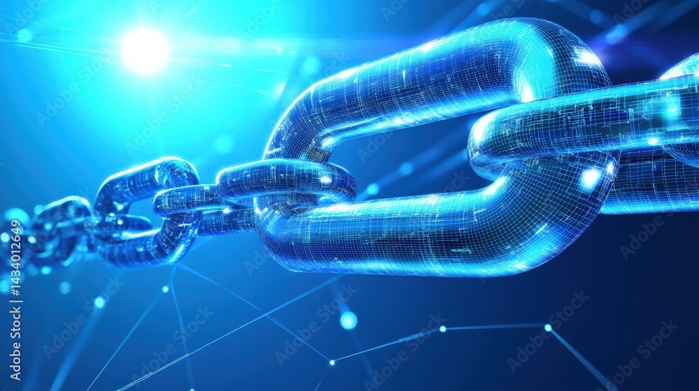 Poster digital chain network structure