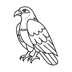 falcon icon, falcon vector illustration-simple illustration of falcon, perfect for falcon logos and icons