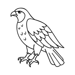 Fototapeta premium falcon icon, falcon vector illustration-simple illustration of falcon, perfect for falcon logos and icons