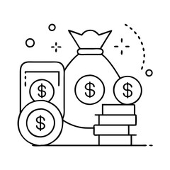 finance icon icon, finance icon vector illustration-simple illustration of finance icon, perfect for finance icon logos and icons