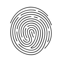 fingerprint icon, fingerprint vector illustration-simple illustration of fingerprint, perfect for fingerprint logos and icons