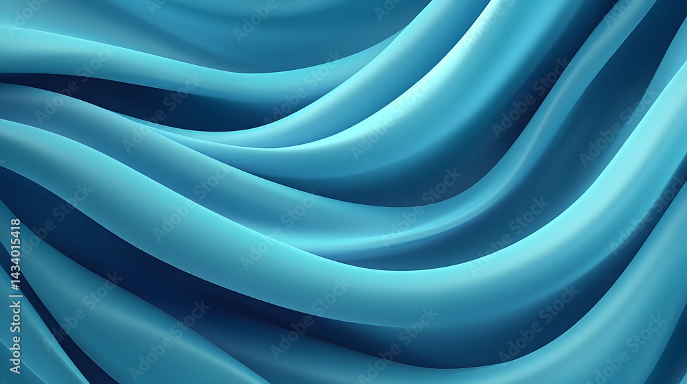 Poster abstract blue gradient background texture with smooth waves