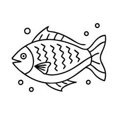 fish icon icon, fish icon vector illustration-simple illustration of fish icon, perfect for fish icon logos and icons