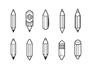 Pencil line art minimal fashion pose