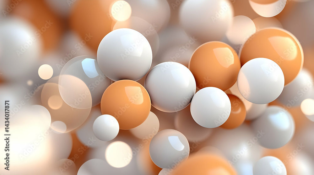 Poster abstract desaturated brown and orange gradient with soft blurred background