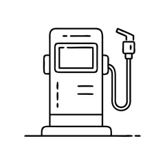 gas pump icon, gas pump vector illustration-simple illustration of gas pump, perfect for gas pump logos and icons