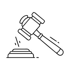 gavel icon, gavel vector illustration-simple illustration of gavel, perfect for gavel logos and icons