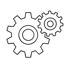 gear icon, gear vector illustration-simple illustration of gear, perfect for gear logos and icons