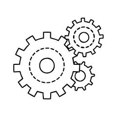 gear icon, gear vector illustration-simple illustration of gear, perfect for gear logos and icons