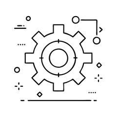 gear settings icon icon, gear settings icon vector illustration-simple illustration of gear settings icon, perfect for gear settings icon logos and icons