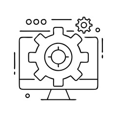 gear settings icon icon, gear settings icon vector illustration-simple illustration of gear settings icon, perfect for gear settings icon logos and icons