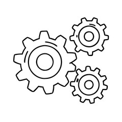 gear wheels icon, gear wheels vector illustration-simple illustration of gear wheels, perfect for gear wheels logos and icons