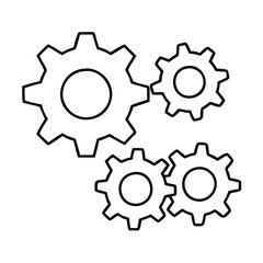 gear wheels icon, gear wheels vector illustration-simple illustration of gear wheels, perfect for gear wheels logos and icons