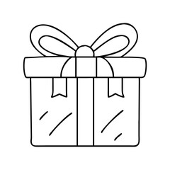 gift icon, gift vector illustration-simple illustration of gift, perfect for gift logos and icons