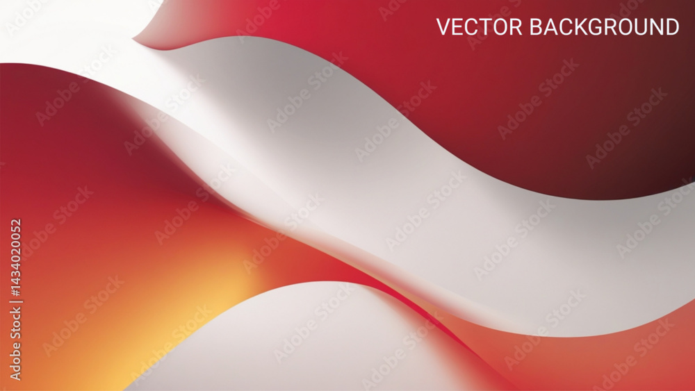 Poster modern background featuring a bold minimalist design with smooth gradients transitioning rich crimso