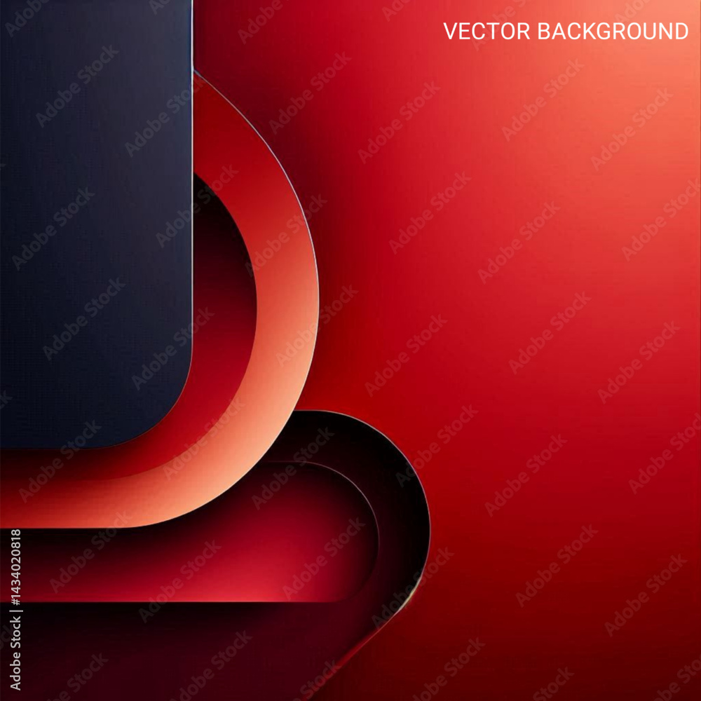 Aufkleber modern background featuring a bold minimalist design with smooth gradients transitioning rich crimso