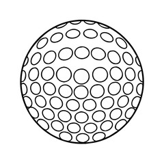 golf ball icon, golf ball vector illustration-simple illustration of golf ball, perfect for golf ball logos and icons