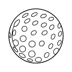 golf ball icon, golf ball vector illustration-simple illustration of golf ball, perfect for golf ball logos and icons