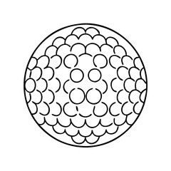 golf ball icon, golf ball vector illustration-simple illustration of golf ball, perfect for golf ball logos and icons