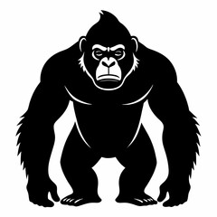 Strong Gorilla Silhouette Icon