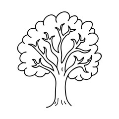 green tree icon, green tree vector illustration-simple illustration of green tree, perfect for green tree logos and icons