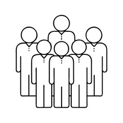 group of people icon, group of people vector illustration-simple illustration of group of people, perfect for group of people logos and icons