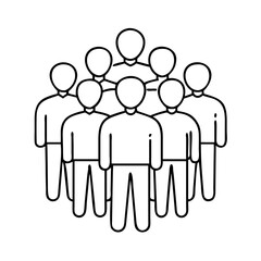 group of people icon, group of people vector illustration-simple illustration of group of people, perfect for group of people logos and icons