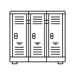 gym locker icon, gym locker vector illustration-simple illustration of gym locker, perfect for gym locker logos and icons