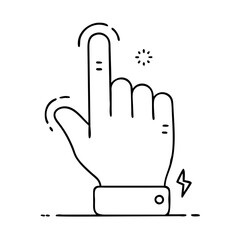 hand cursor icon, hand cursor vector illustration-simple illustration of hand cursor, perfect for hand cursor logos and icons