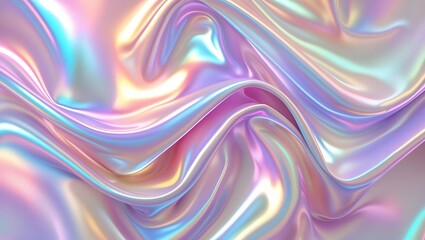 Obraz premium Iridescent rainbow foil holographic marble background design